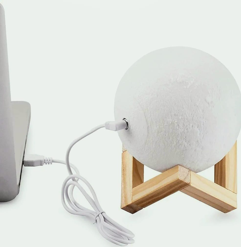 Moon Light Lamp™ 🌕✨ | 3D Realistic Glow | Touch Control | Rechargeable & Decorative