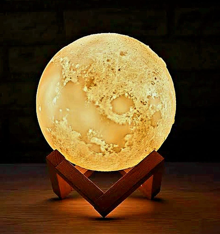 Moon Light Lamp™ 🌕✨ | 3D Realistic Glow | Touch Control | Rechargeable & Decorative