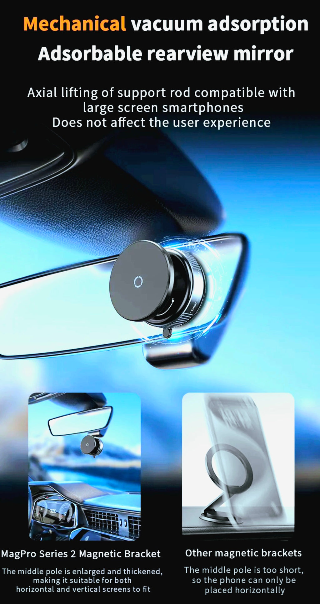Magnetic Phone Holder™ 🚗✨ | 360° Rotation | Strong Grip | Car Dashboard & Air Vent Mount