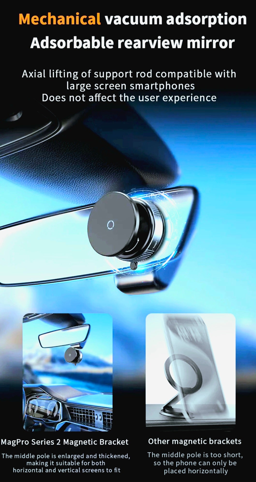 Magnetic Phone Holder™ 🚗✨ | 360° Rotation | Strong Grip | Car Dashboard & Air Vent Mount