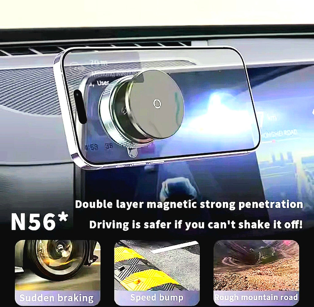 Magnetic Phone Holder™ 🚗✨ | 360° Rotation | Strong Grip | Car Dashboard & Air Vent Mount