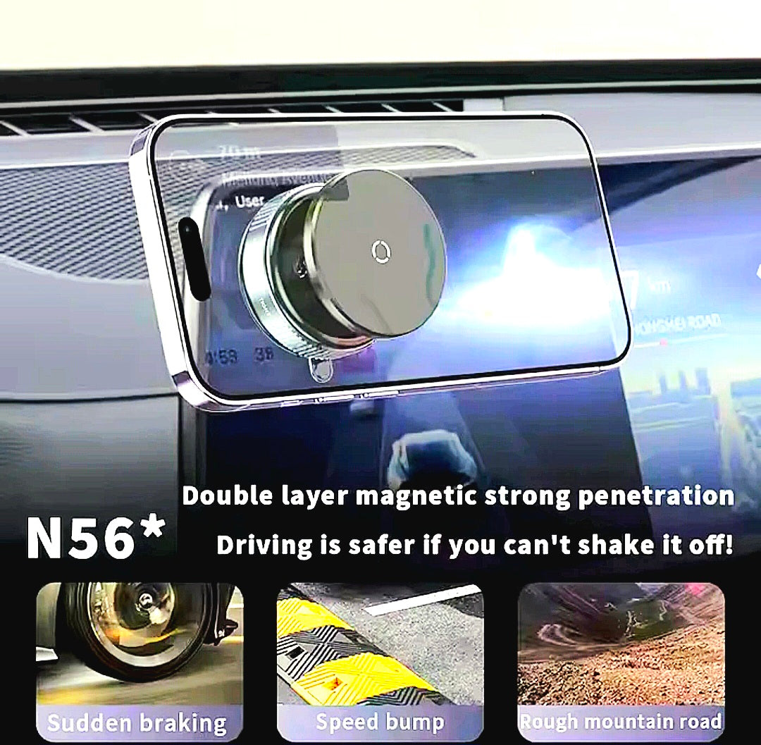 Magnetic Phone Holder™ 🚗✨ | 360° Rotation | Strong Grip | Car Dashboard & Air Vent Mount